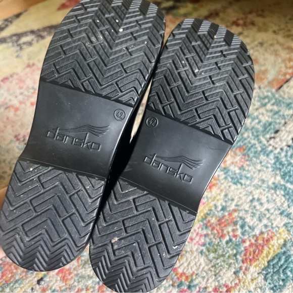 Dansko Professional Charcoal Patent Work Nurse Clog Shoes - Picture 4 of 5